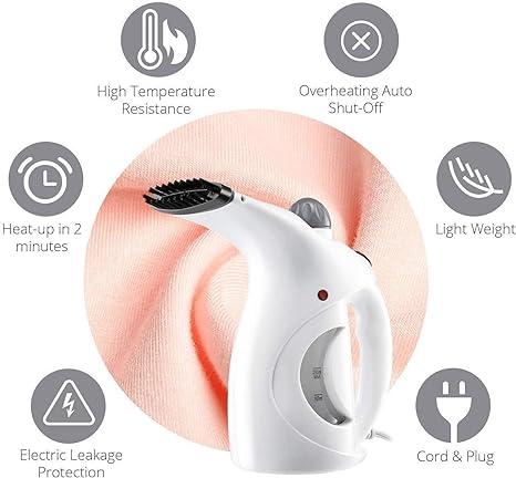 Portable Handheld Garment/Facial Vapor Steamer Iron Brush for Home and Travel Handy